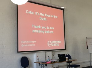 Screen shot from #CommsCamp14